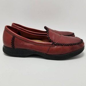 Thom Mcan Brown Leather Slip On Loafers 
